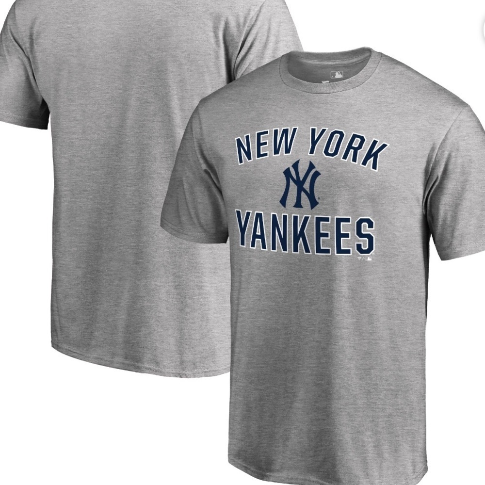 Mens New York Yankees Gray T-Shirt Sz S